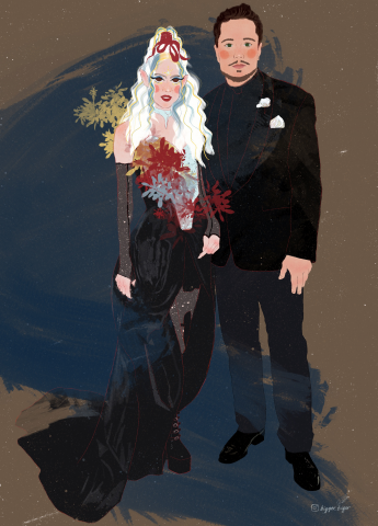 Grimes and Elon Musk