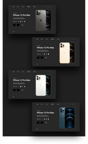 Лендинг Iphone 12