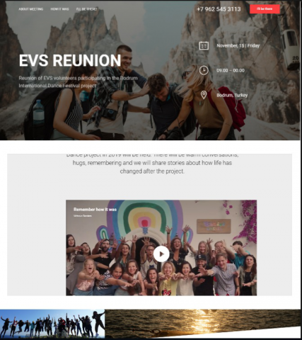 Landing Page для мероприятия