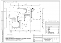 план розеточной сети 1 этажа жилого дома