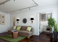 Скандинавский стиль. Гостиная.