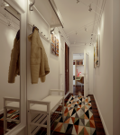 Скандинавский стиль. Кухня/Коридор/Ванна.