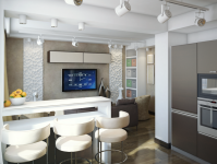 Кухня-гостиная. Эклектика (2).