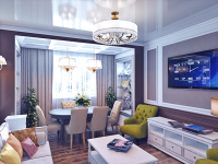 Гостиная-столовая.