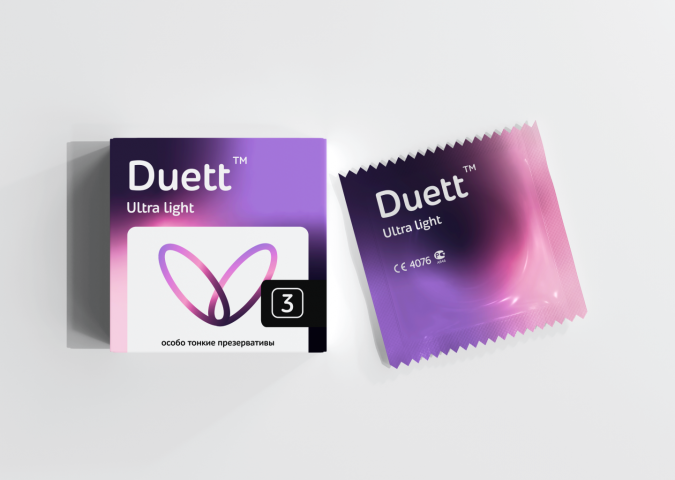 Дизайн упаковки призевративов Duett