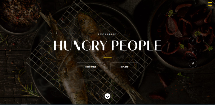 Сайт ресторана Hungry People