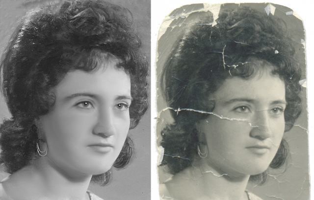 ретушь реставрация