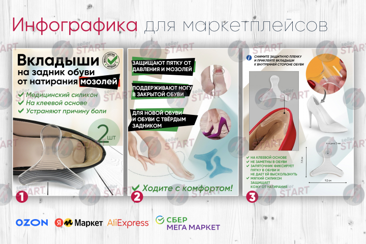 Инфографика для товара на маркетплейсах