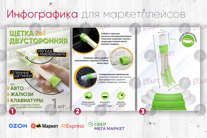Инфографика для товара на маркетплейсах