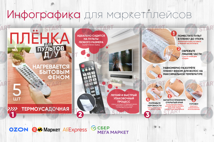 Инфографика для товара на маркетплейсах