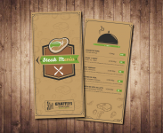 Стейк-меню для кафе