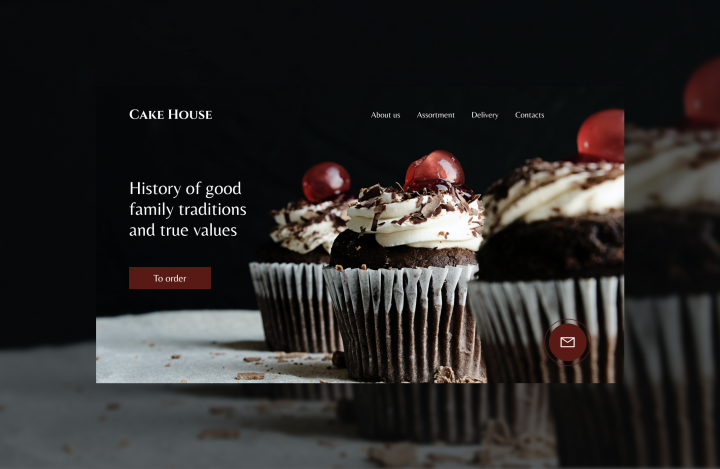 Лендинг для кондитерской