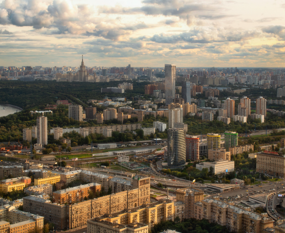 Вид с небоскреба.
