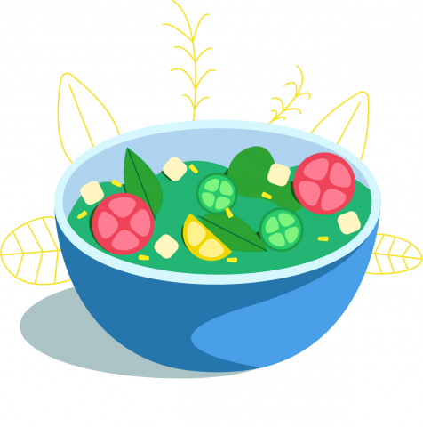 Тарелка с Салатом