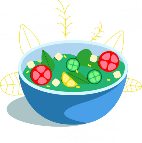 Тарелка с Салатом