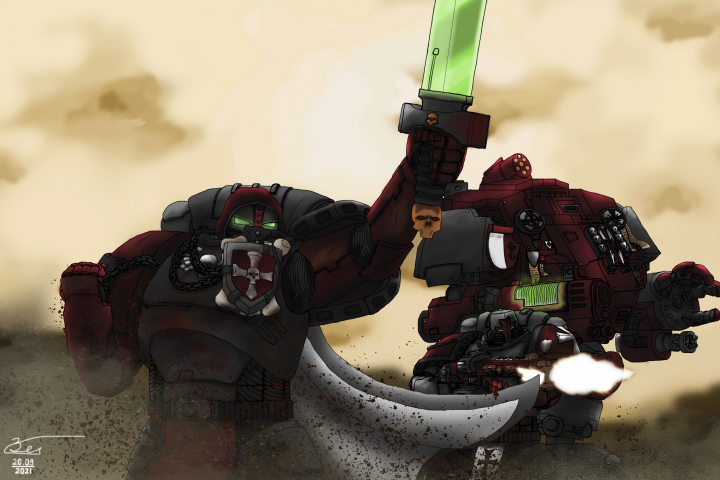 Space Marines Attacking