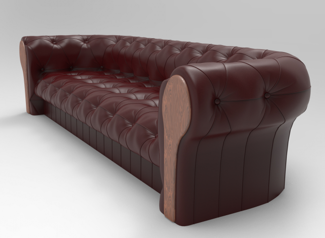Кожаный диван