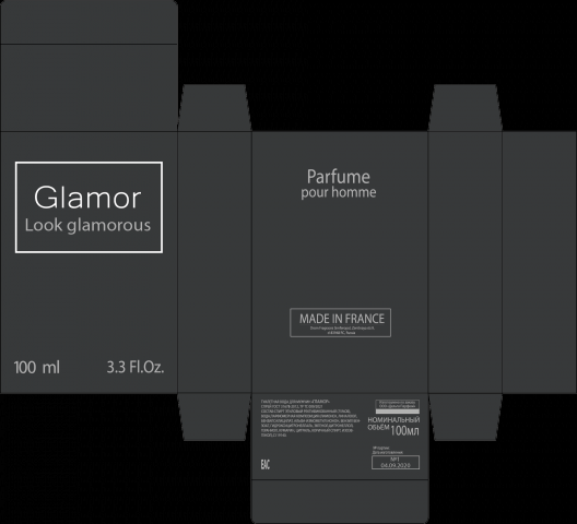 Упаковка духов GLAMOR