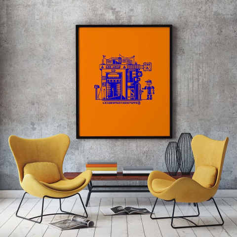 Постер в стиле PIXEL ART