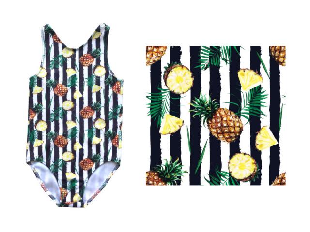 Детский купальник Ананасы