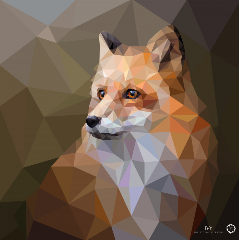 векторная иллюстрация в технике Low Poly