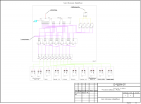 Чертеж из проекта системы видеонаблюдения квартиры