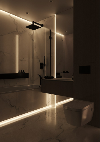 Санузел в трехкомнатной квартире в Москве