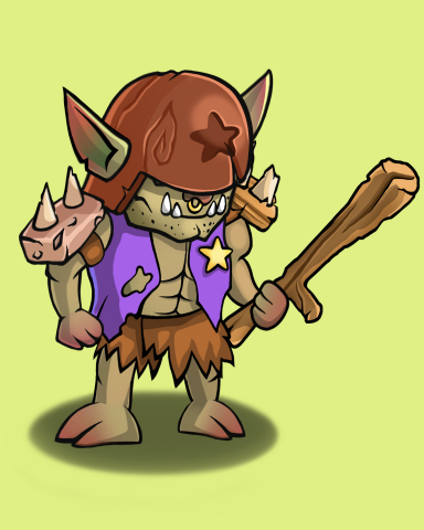 Орк в шлеме