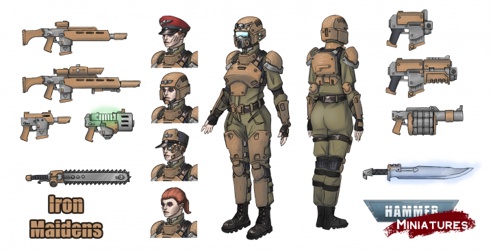 Hammer Miniatures - Iron Maidens
