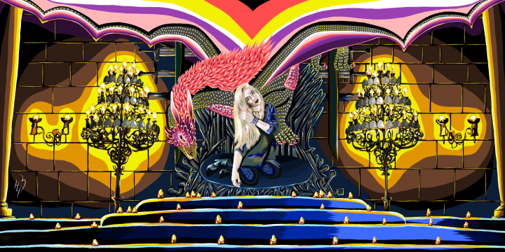 2D цифровой портрет по фотографии на тему 'Игра Престолов'