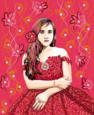 2D цифровой портрет по фотографии