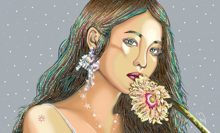 2D цифровой портрет по фотографии