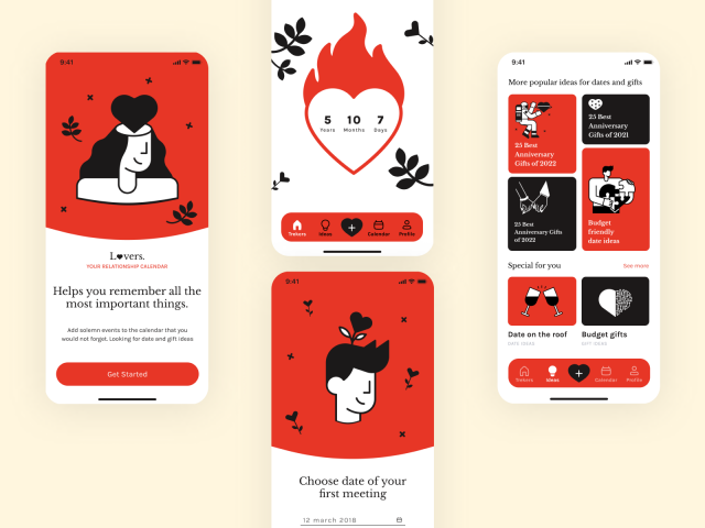 LOVERS mobile app