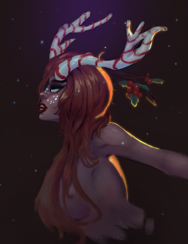 Новогодняя лань