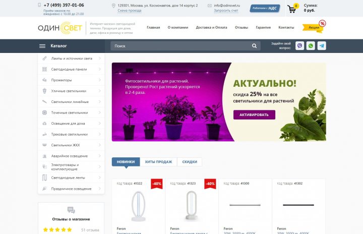 Светодиодные светильники