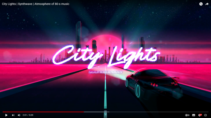 Retrowave mood track