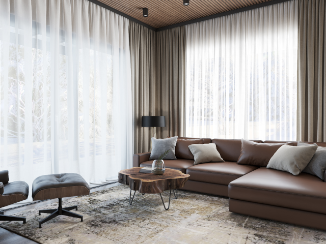 Кухня-гостиная в частном доме