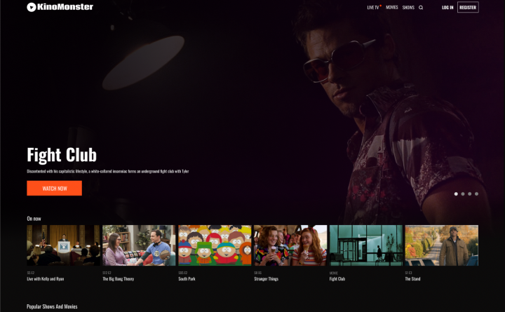 Вёрстка и дизайн сайта KinoMonstr