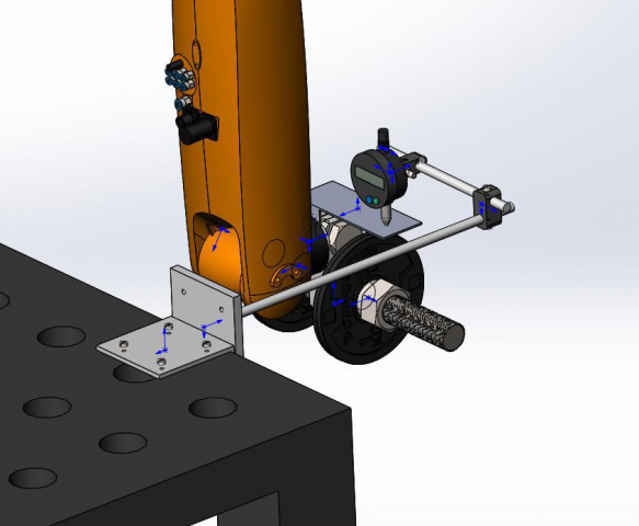 Планка для закрепления датчика