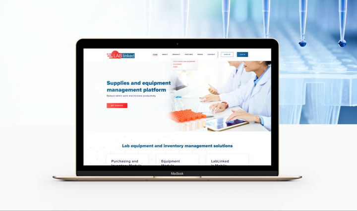 Сайт для лабаратории