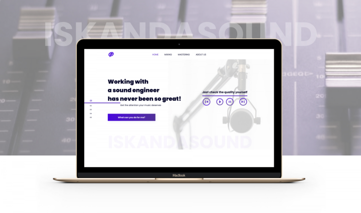 Сайт студии звукозаписи