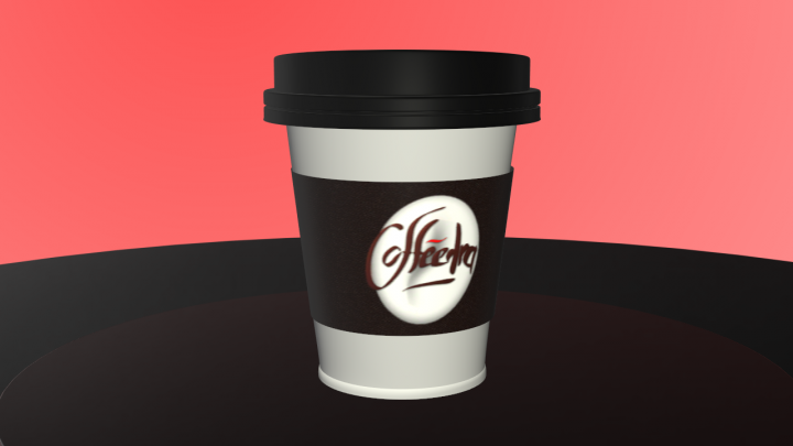 3d мокап (стаканчик кофе "Coffedra")