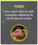 Pudge - Карточка героя "Dota 2"