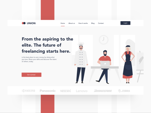 Website search for performers and customers