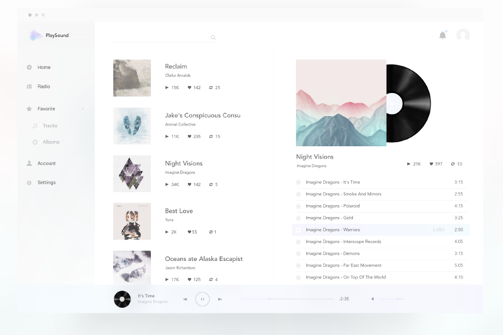 PlaySound Dashboard