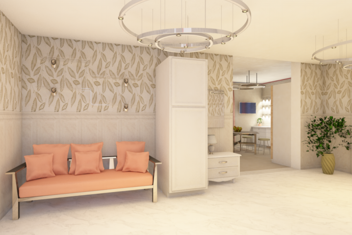 Холл в загородном доме