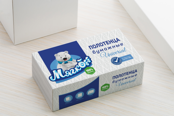 Упаковка для полотенец__тм Мягкофф