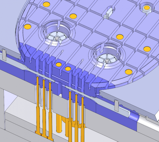 Пресс-форма для литья Корпуса лодочного насоса (фрагмент)