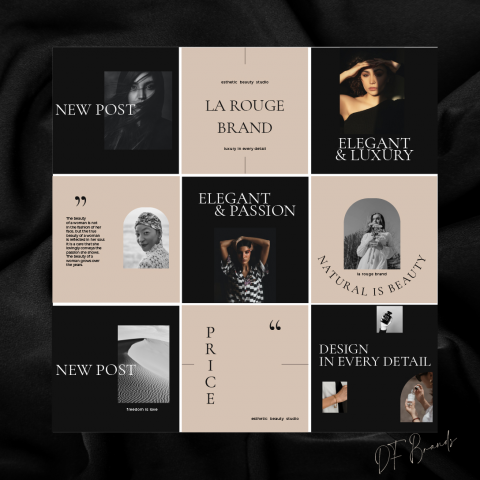 Оформление ленты инстаграм для салона красоты