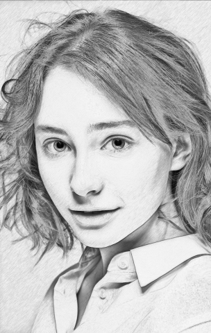 Имитация рисунка карандашем 07
